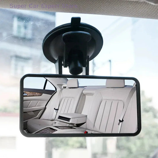 Wide Angle Car Rearview Mirror 360° Rotating Adjustable Suction Cup