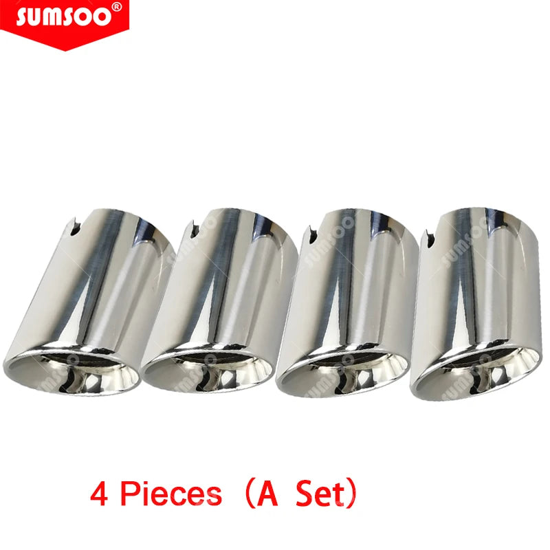 4Pcs 304 Stainless Steel Exhaust Tips for BMW M2 M3 M4 M5 M6 F87 F80 F82
