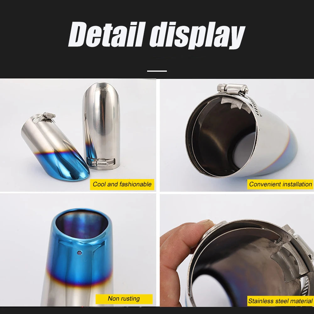 Stainless Steel Exhaust Tail Pipe Tip for Nissan Rogue / X-Trail 2014–2019