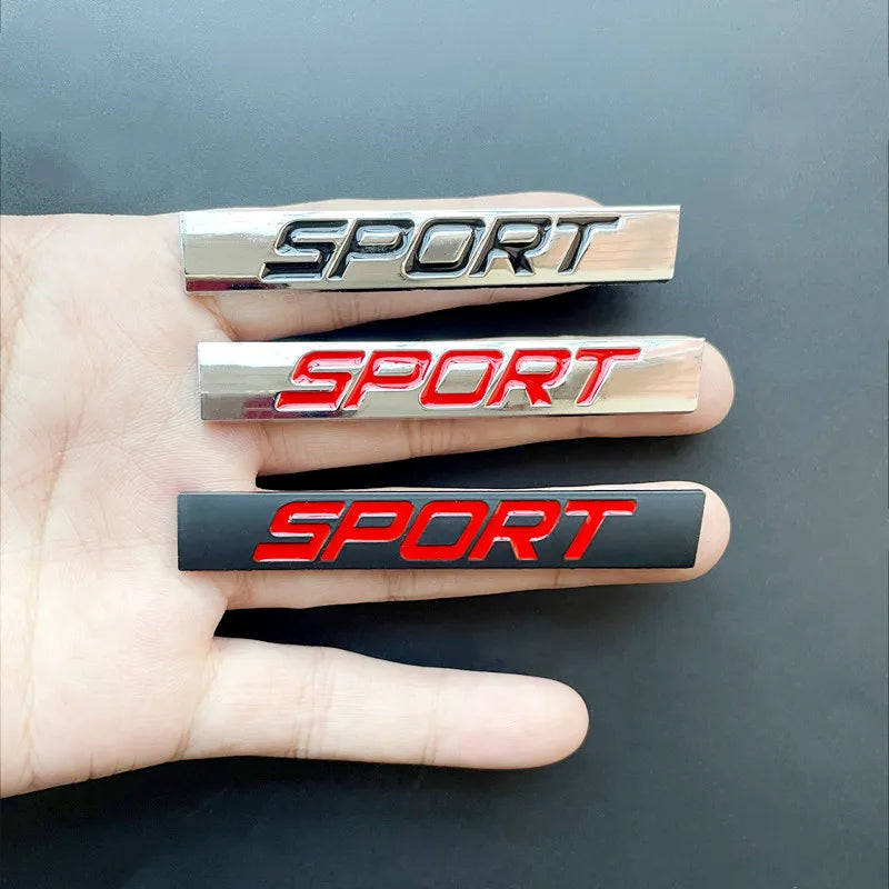3D Black Chrome Sport Car Emblem Badge Sticker for Toyota Honda Nissan VW Audi