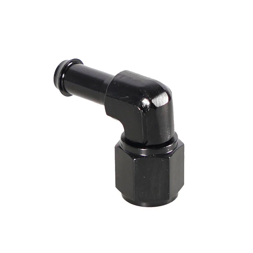 Female AN6 6AN to 5/16" 8mm Hose 90 Degree Swivel Barb Elbow Fitting Adapter