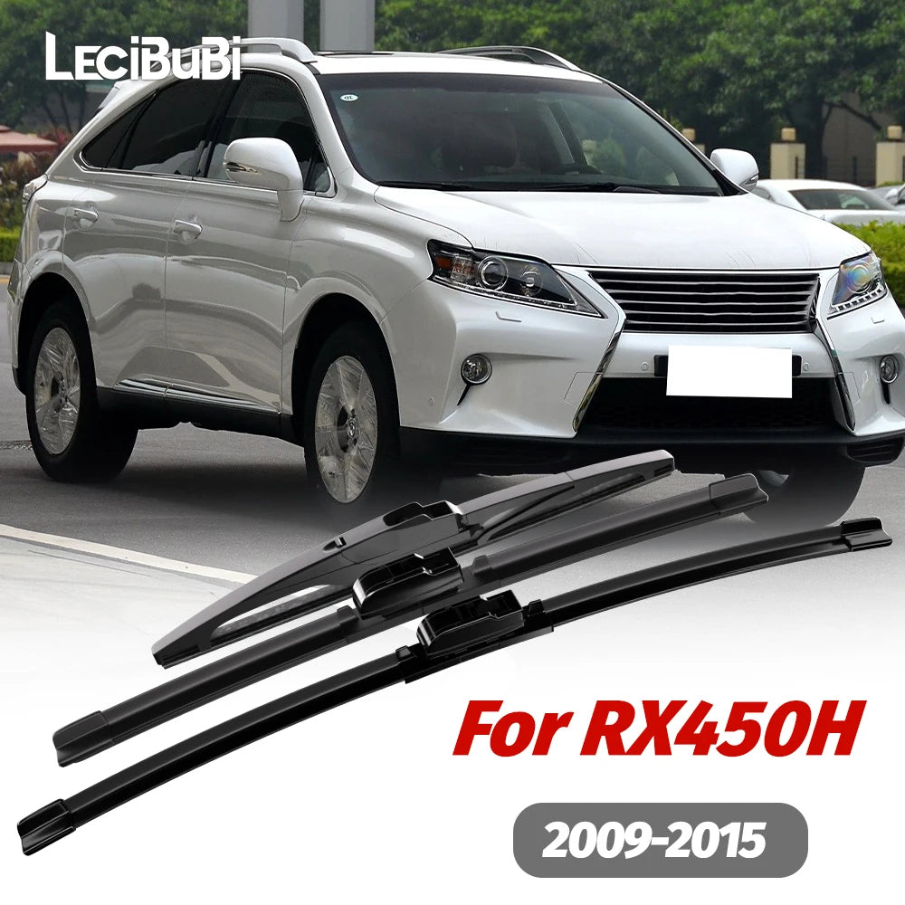 Front & Rear Windshield Wiper Blades Set for Lexus RX450h 2009–2015