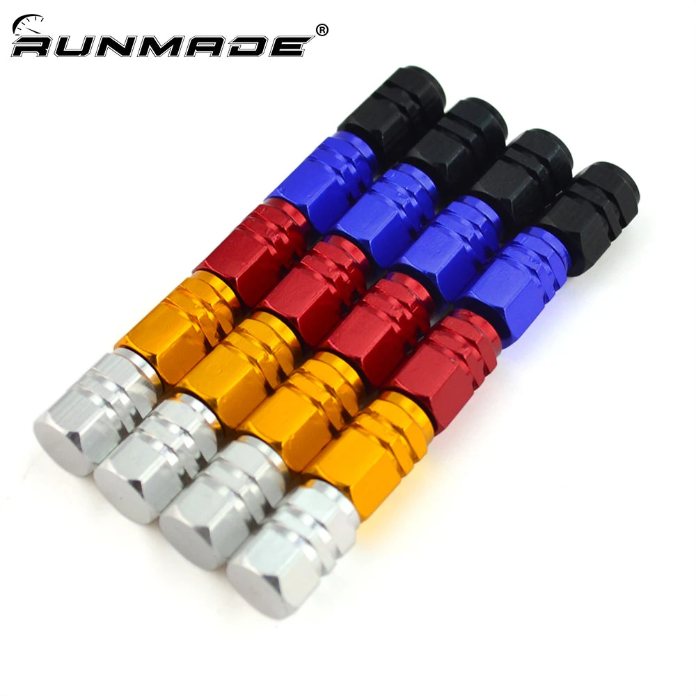 4pcs Universal Aluminum Tire Valve Stem Caps Airtight Covers Car SUV Truck