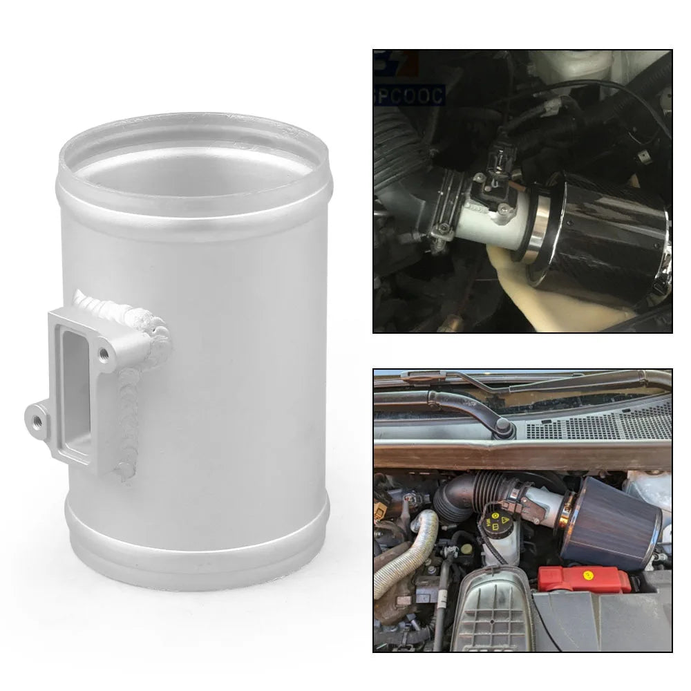 76mm Mass Air Flow MAF Sensor Adapter Air Intake for Nissan Honda & Ford
