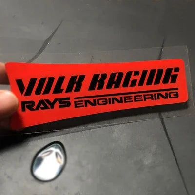 VOLK Racing Wheel Sticker Decal Gold Pink Red Green Yellow for 17 18 19"