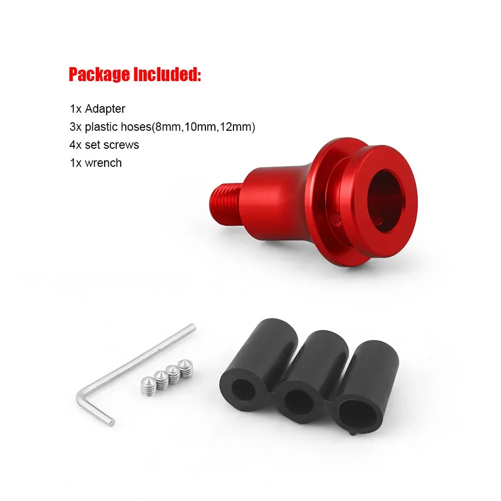 M12x1.25 Aluminum Gear Shift Knob Adapter for Universal Manual Car Shifter