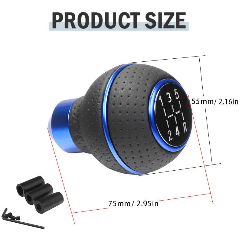 M12x1.25 Gear Shift Knob Adapter Connector Aluminum Alloy Manual Car Shifter