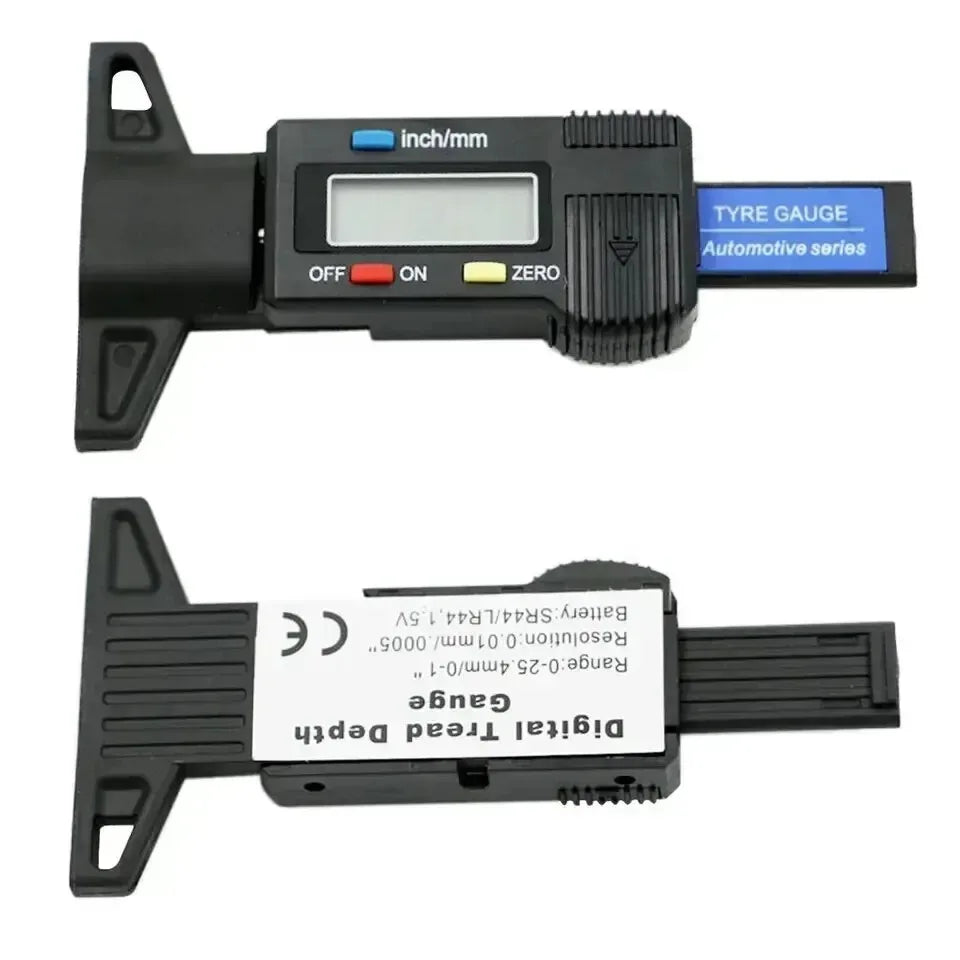 Digital Tire Tread Depth Gauge 0-25mm LCD Depth Caliper Car Tyre Measure Tool