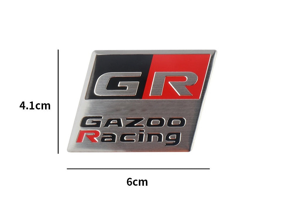 GR Gazoo Racing Badge 3D Alloy Emblem (Toyota)