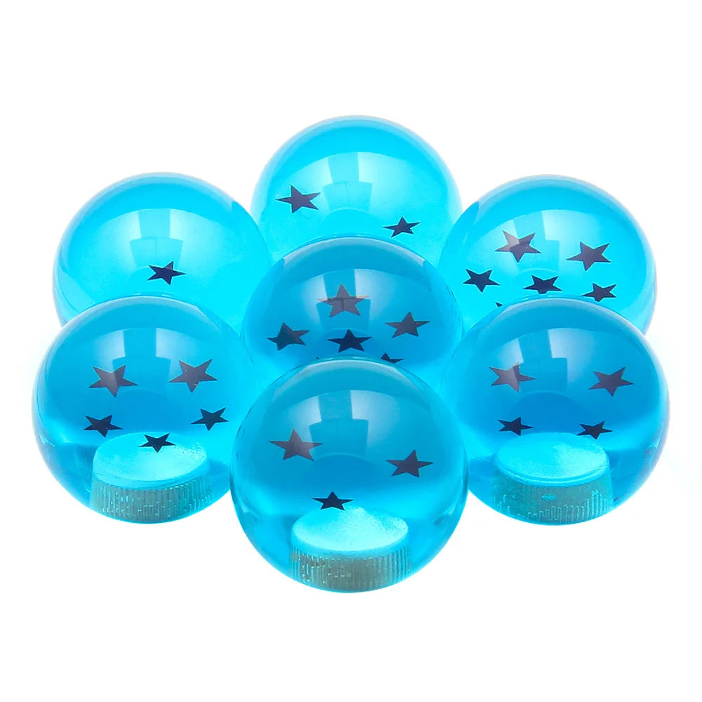 54mm Sky Blue 7 Star Gear Shift Knob M12x1.25 M10x1.5 M10x1.25 M8x1.25