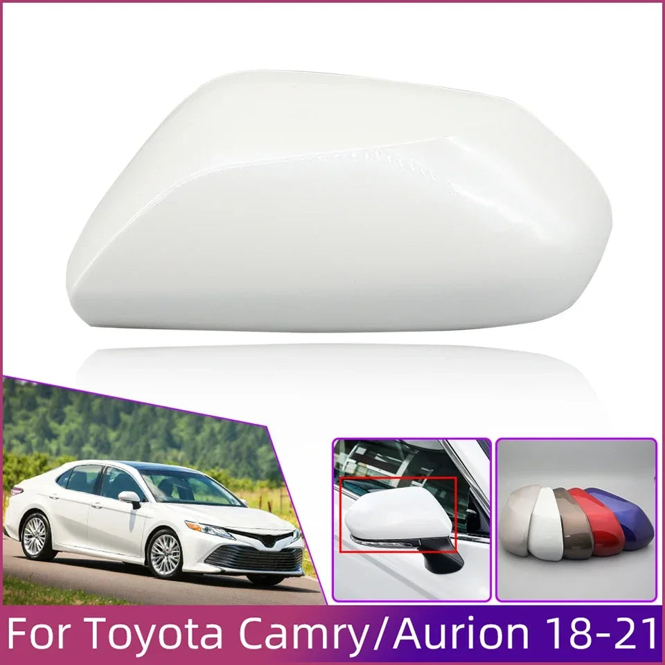 Side Mirror Cover Caps Exterior Housing Shell for Toyota Camry 2018-2024