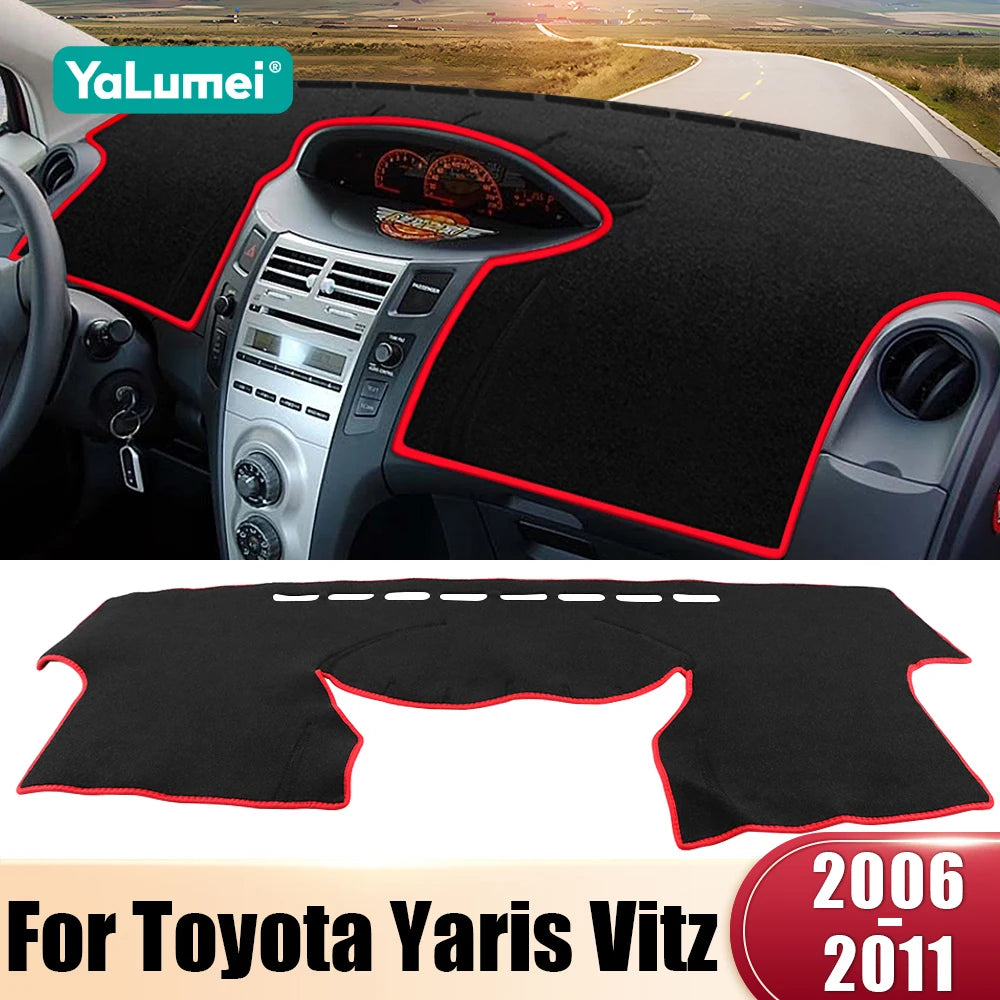 Dashboard Cover Dash Mat for Toyota Yaris & Vitz 2006–2011