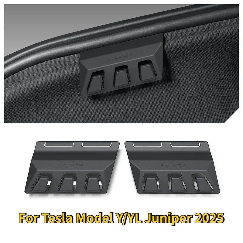 2PCS Rear Trunk Hook for Tesla Model Y Juniper 2025 2026 Hidden Bag Umbrella Hanger