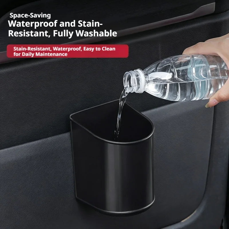 Universal Car Cup Holder Seat Back Organizer Trash Can Interior Accessory