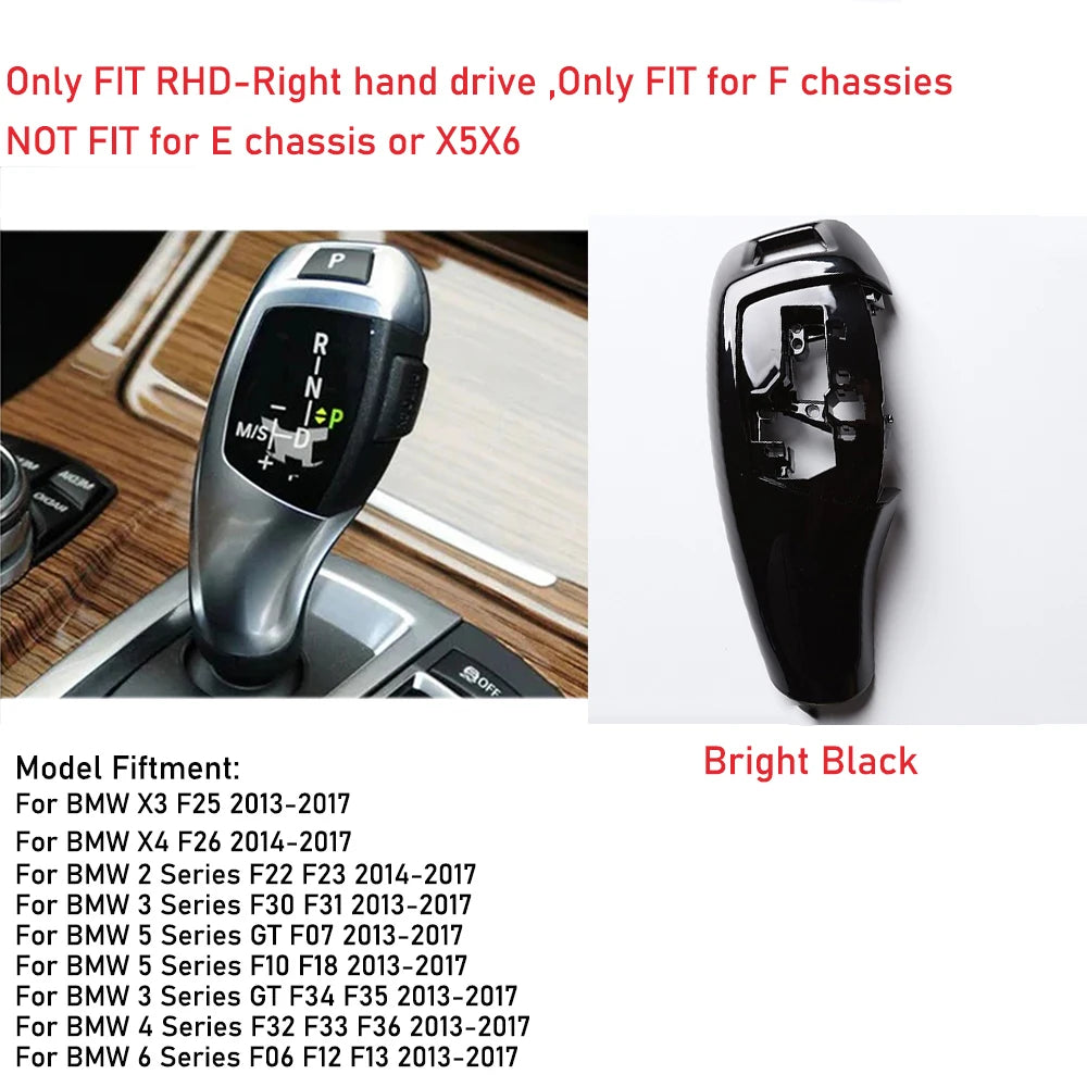 Gear Shift Knob Cover Trim Replacement for BMW F10 F11 F20 F22 F25 F30 F31
