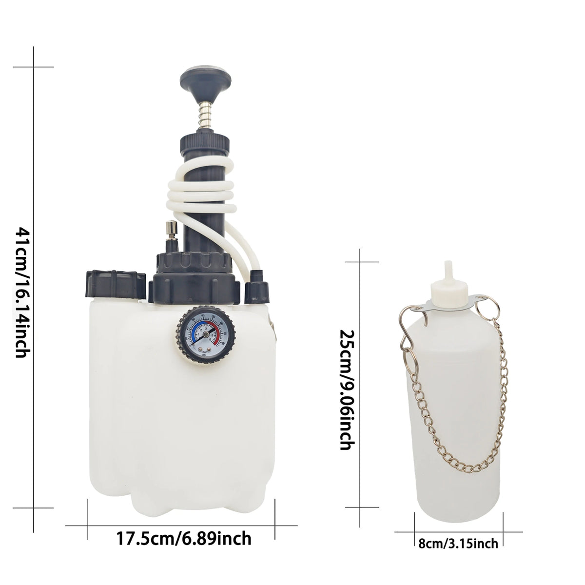3L Manual Brake Fluid Bleeder Pump with Voltage Display Car Motorcycle Tool
