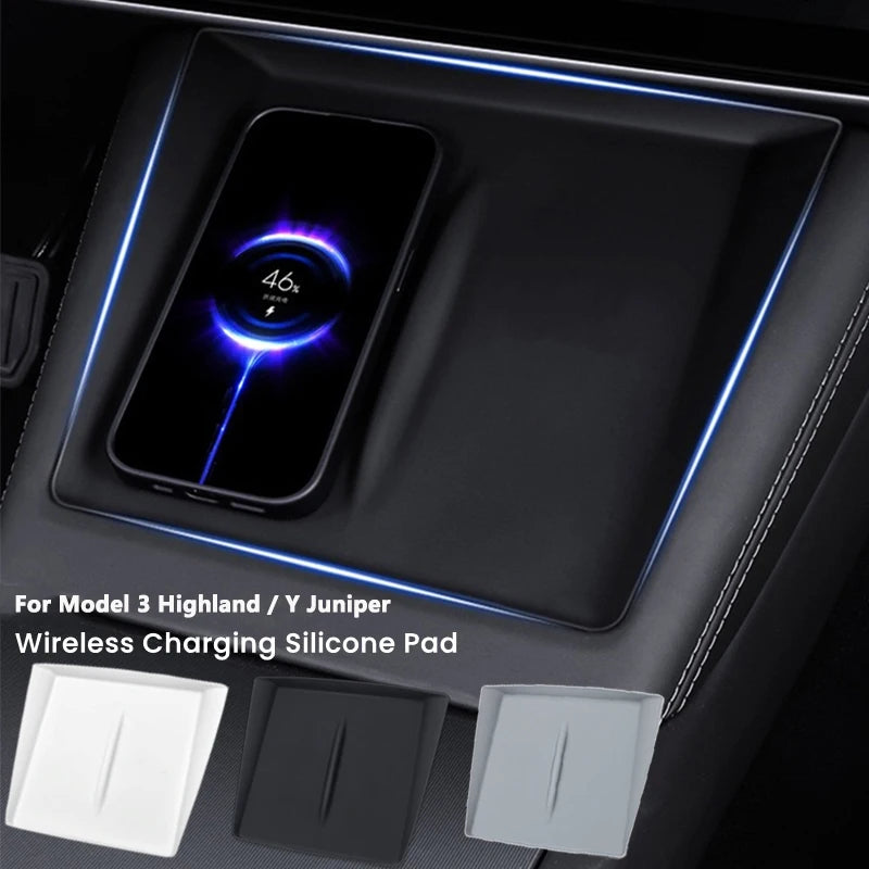 Silicone Wireless Charging Pad Protector for Tesla Model 3 Highland Y Juniper