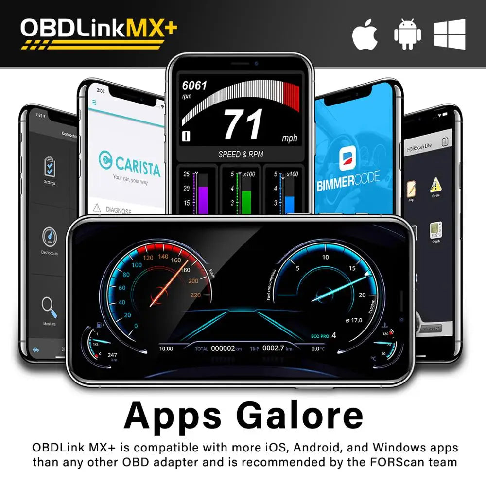 OBD2 ELM327 Bluetooth Scanner Car Diagnostic Code Reader for Android iPhone PC