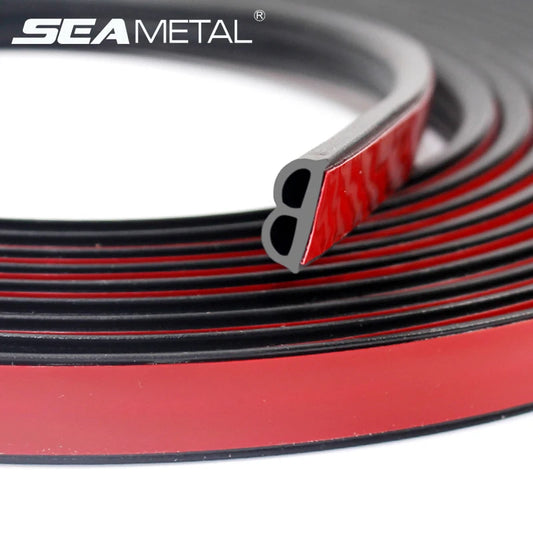 Universal B-Type Car Door Edge Rubber Seal Strip Weatherstrip Noise Insulation