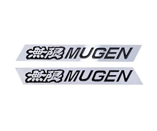 2x Mugen Power Spoiler Wing Badge Alloy Emblem for Honda Accord S2000 Civic CL9