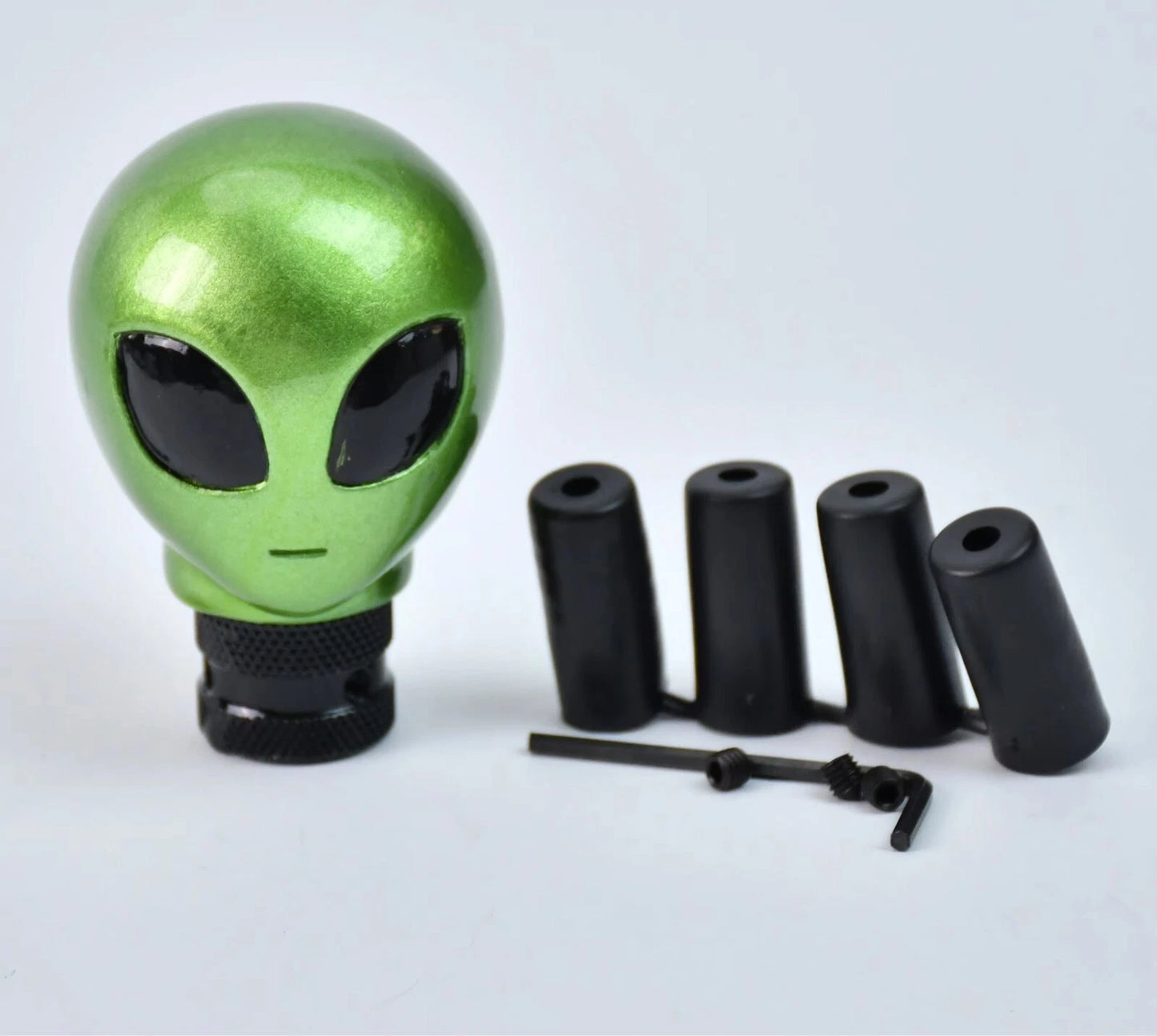 Green Lime Alien UFO Resin Gear Shift Knob M12 M10 M8x Universal Fitment NEW