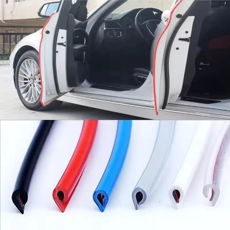 5M Car Door Edge Protector Strip Universal Rubber Guard with Adhesive Scratch