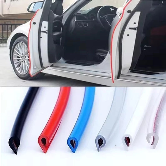 5M Car Door Edge Protector Strip Universal Rubber Guard with Adhesive Scratch