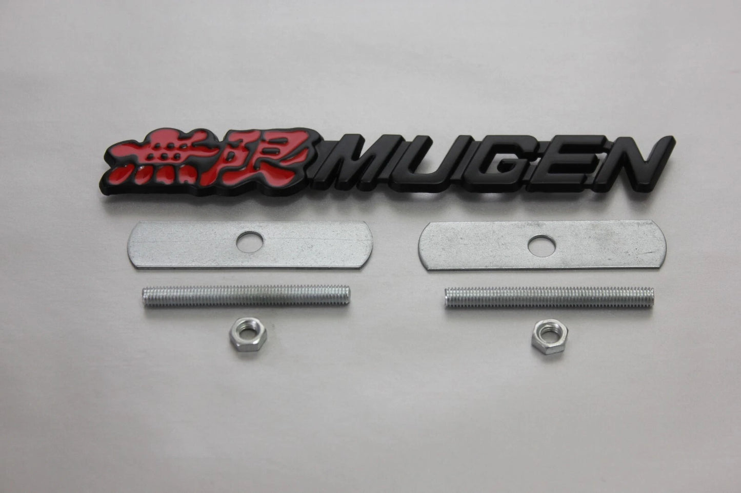 Mugen Honda Grill Badge Red Black Metal Alloy Emblem Jazz Civic Accord S2000