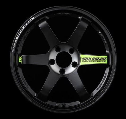 8 x VOLK RAYS TE37 SL (Green) Black Edition Wheel Rim Decals Saga Ultra XT V