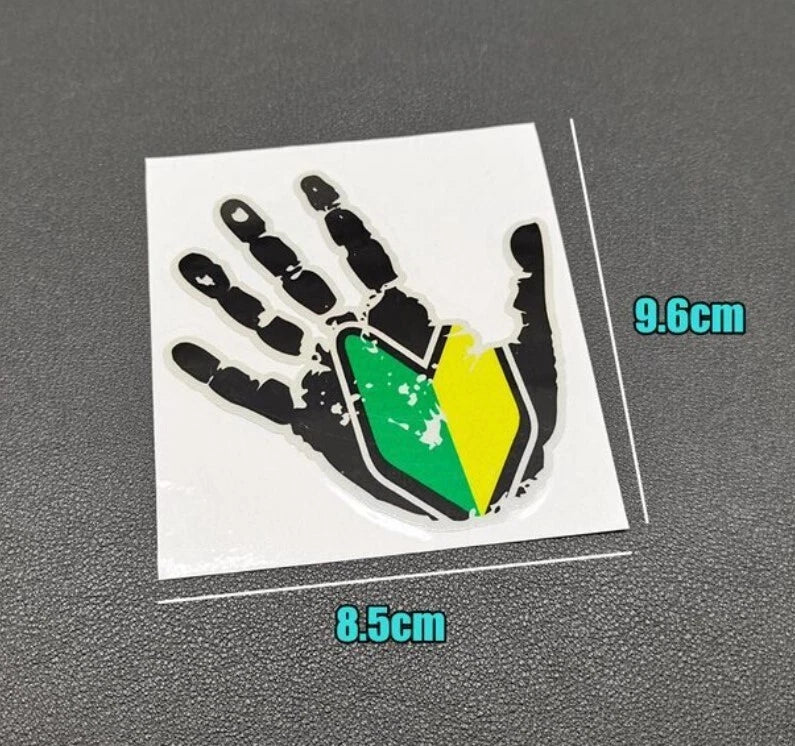 JDM Hand Print Decal Sticker for Toyota Nissan Subaru Nissan Mitsubishi Mazda