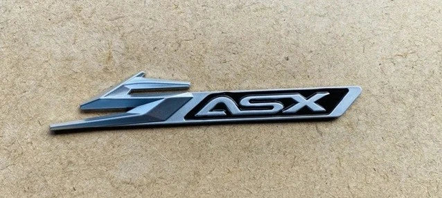 ASX 5th Anniversary Silver Black Boot Interior Badge Emblem for Mitsubishi