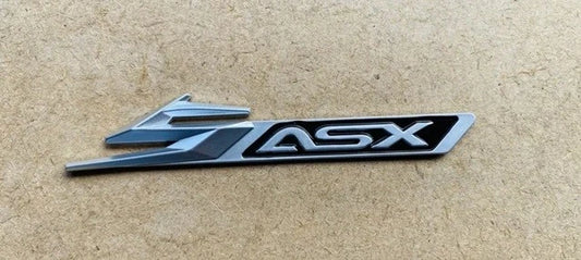ASX 5th Anniversary Silver Black Boot Interior Badge Emblem for Mitsubishi