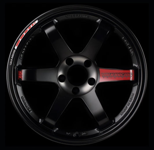 8 x VOLK RAYS TE37 SL Black Edition Wheel Rim Decals Saga Ultra XT V