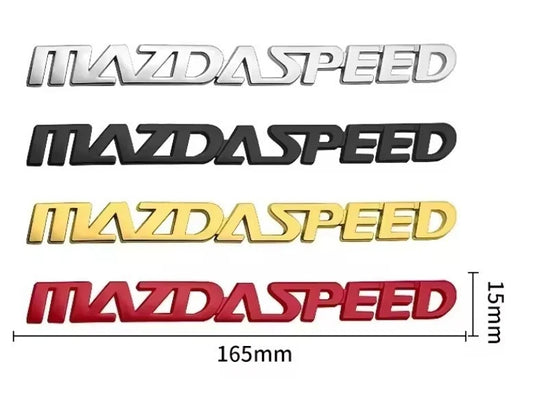 Mazda Speed Badge 165mm x 15mm Emblem for 3 4 5 6 7 9 CX RX7 RX8 MX5 Miata NEW