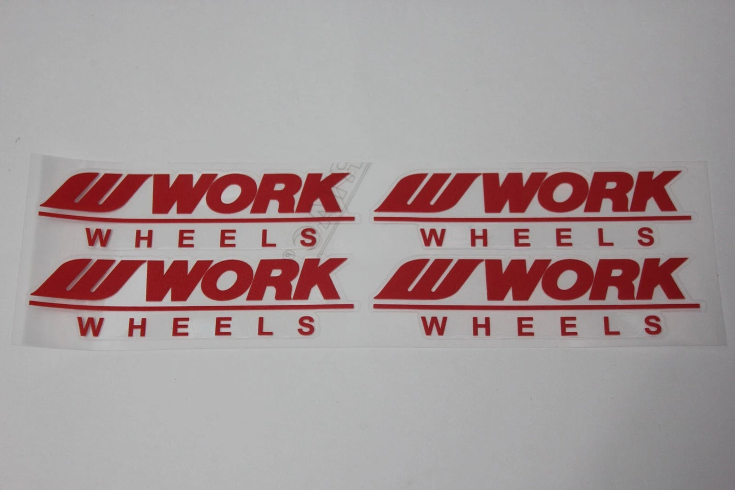 4 x Work Wheels Meister Wheel Decal Sticker Red for CR01 S1 I1 M1 S1HC Xstrap