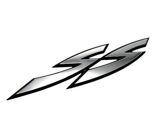 Holden SS Chrome Silver & Black Boot Badge Emblem for Holden Commodore NEW