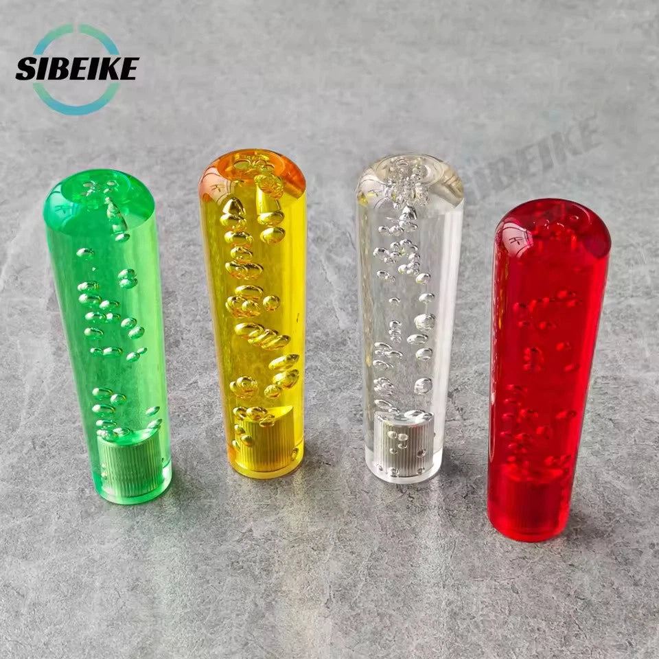 JDM Crystal Bubble Shift Gear Knob 15cm M12x1.25 M10x1.5 M10x1.25 M8x1.25