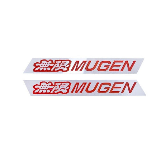 2x Mugen Power Spoiler Wing Badge Alloy Emblem for Honda Civic EK FK CL7 CL9