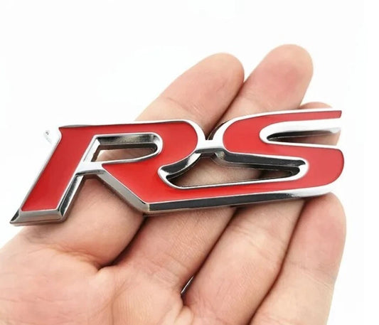 RS Boot Badge Red Silver Emblem for Honda Civic Accord Jazz Odyssey CRV HRV ZRV