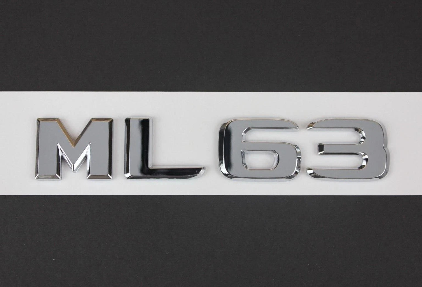 ML63 Boot Chrome Silver Emblem Badge 130mm x 23mm NEW Free Post
