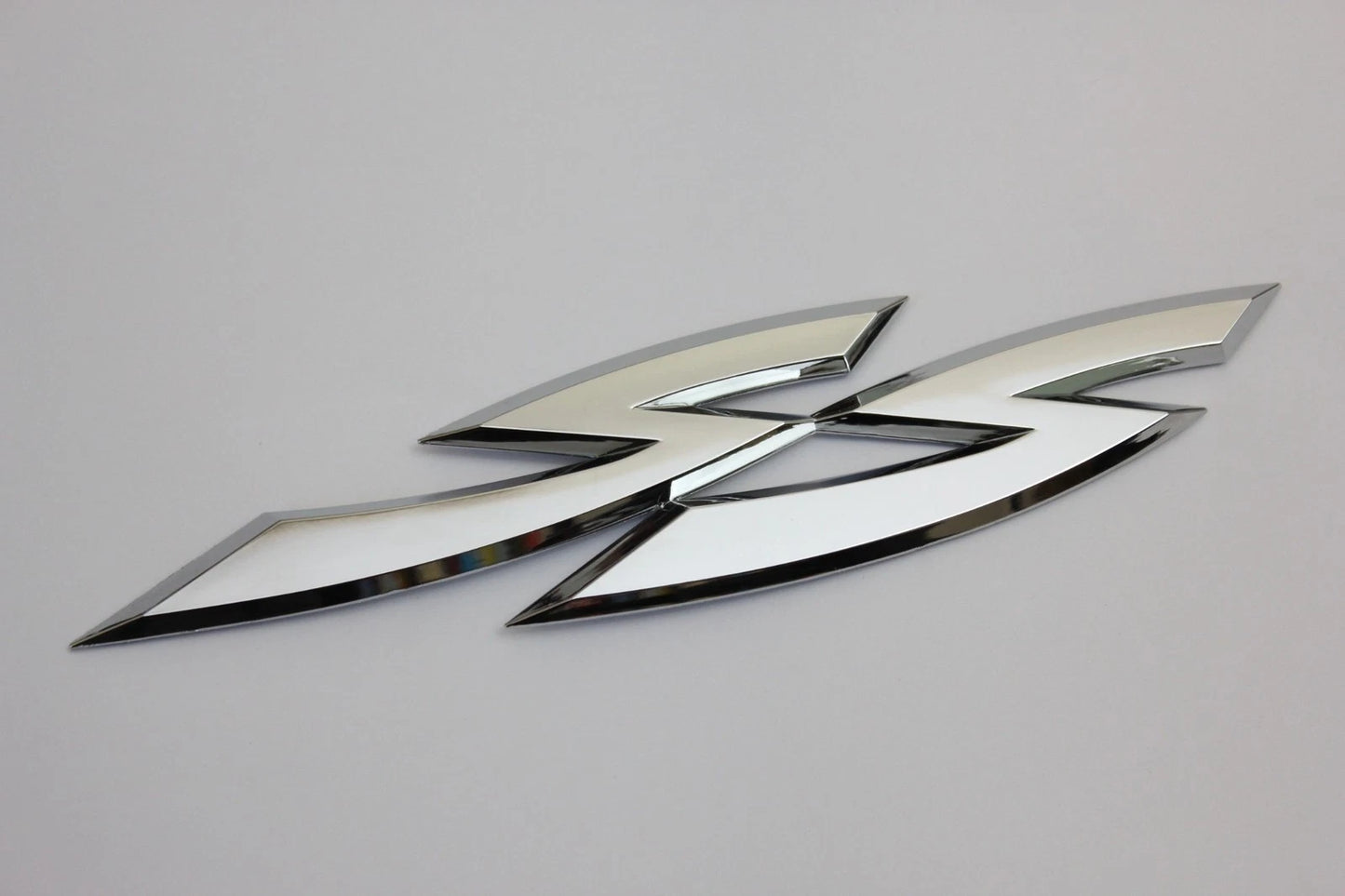 SS Chrome Silver & Black Boot Badge Emblem 170mm for Commodore NEW AU
