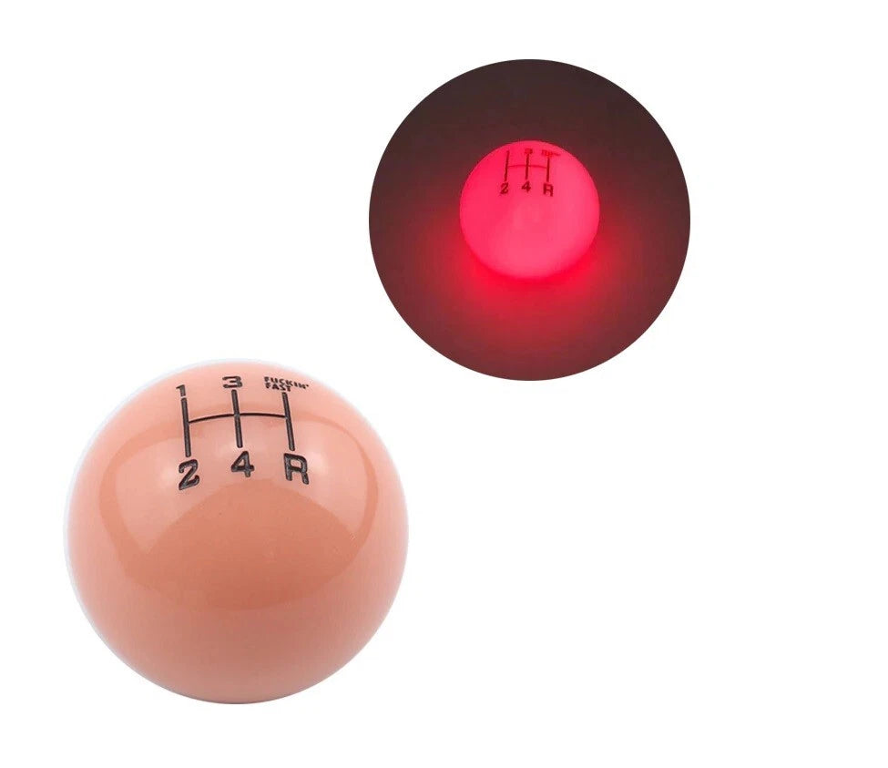 Sickspeed Fuckin' Fast Illuminous Gear Shift Knob Pink M10x1.5 M10x1.25 M8x1.25