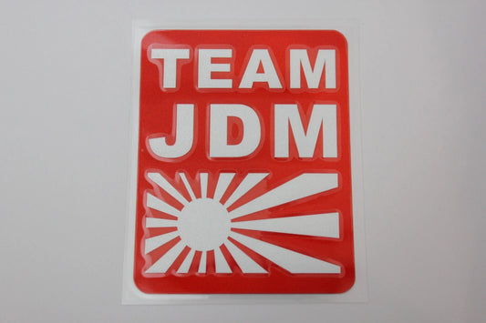 Team JDM Red Decal Sticker for Toyota Nissan Subaru Nissan Mitsubishi Mazda