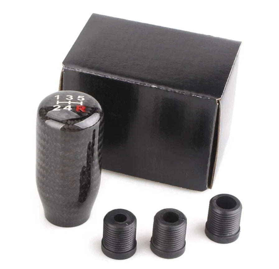 5 speed Carbon Fibre Gear Shift Knob for Nissan Mitsubishi Ford Holden Mazda