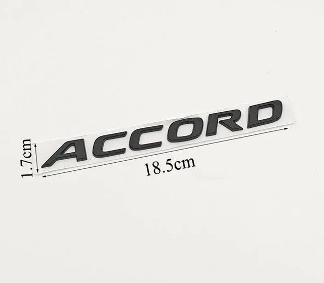 Accord Black Boot Badge Emblem 185mm x 17mm for Honda Free Post NEW