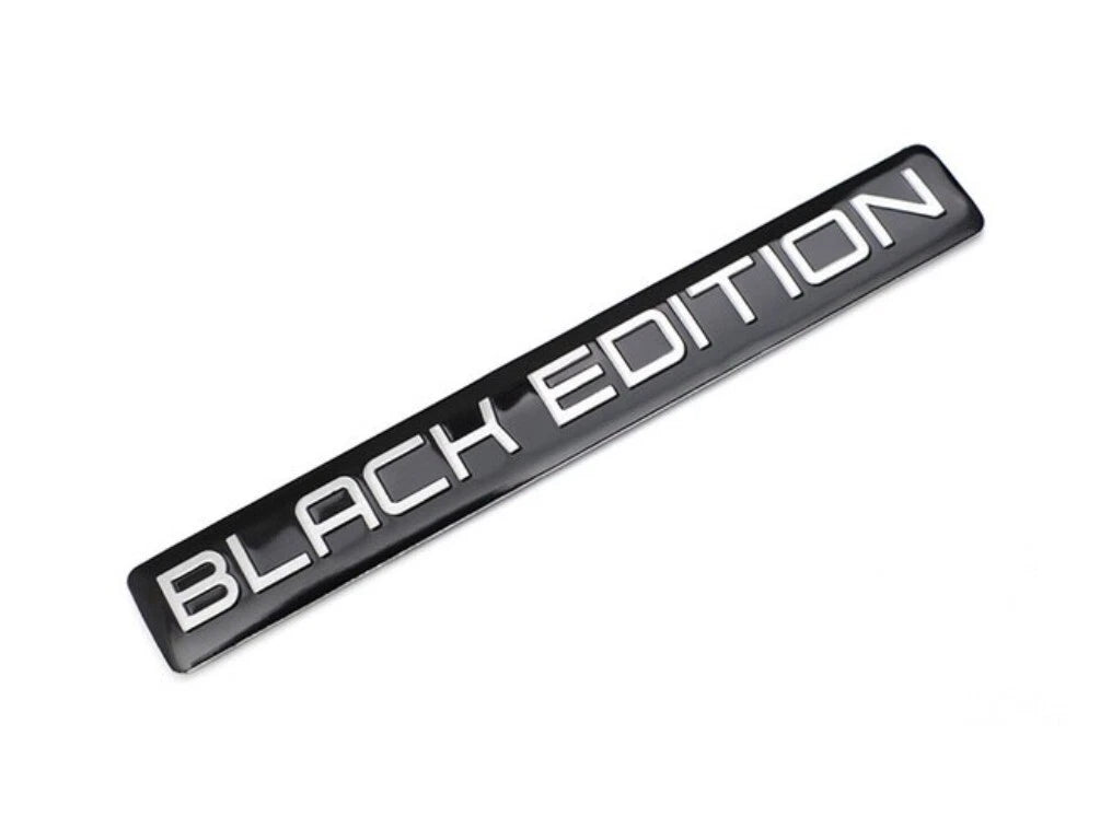 Black Edition Boot Fender Side Skirt Badge Emblem for Toyota Mazda Honda Nissan