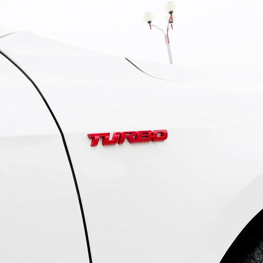 Red 97mm Turbo Boot Fender Badge Emblem for C-HR Koba GR NEW Free Post