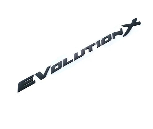 Evolution X 3D Boot Badge Emblem Matte Black for Lancer EVO 10 Rear Trunk