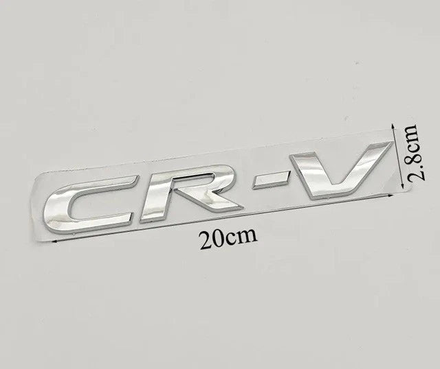 CRV Chrome Silver Boot Badge Emblem 200mm x 28mm for Honda Free Post NEW
