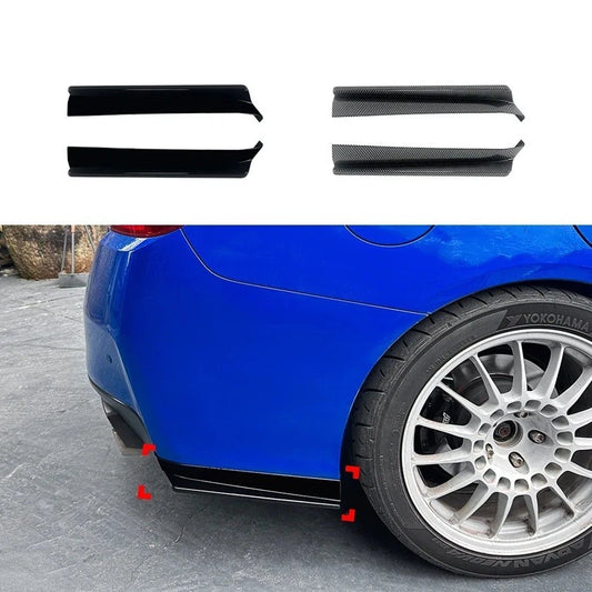 Gloss Carbon Rear Pods Splitter Aprons for Subaru WRX STI VA 2015 2021 NEW